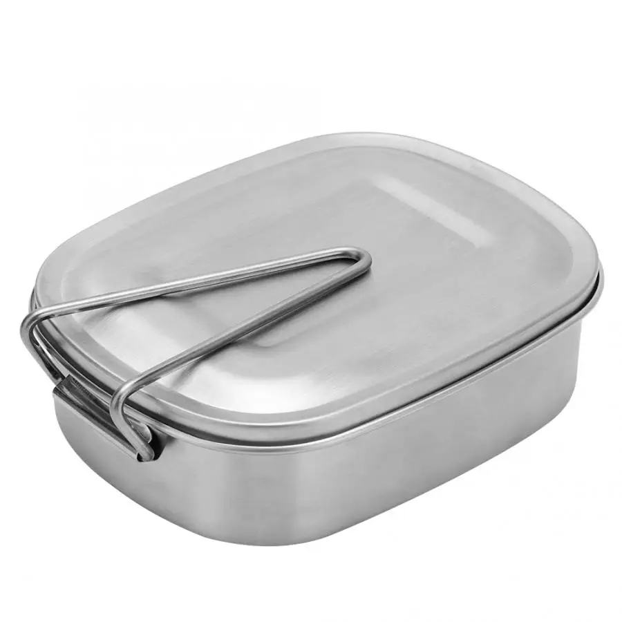 Ланч-бокс Bento box Ланч-бокс es контейнеры портативный уличный для пикника из нержавеющей стали Ланч-бокс герметичный контейнер для фаст-фуда