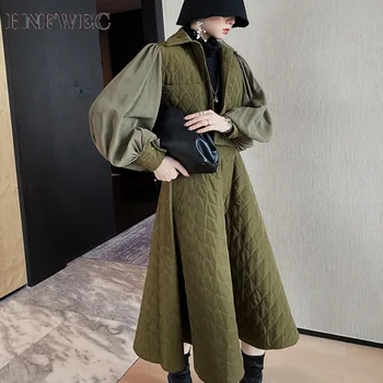 

2020 new spring street styles women fashion clothing turn-down collar single breasted short jacket and A-line skirt V394