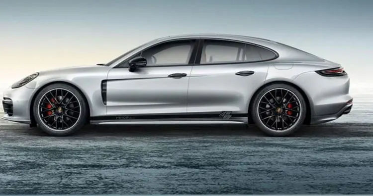 World Datong Sport Stripes Car Stickers For Porsche Panamera car Both side body sport auto stickers