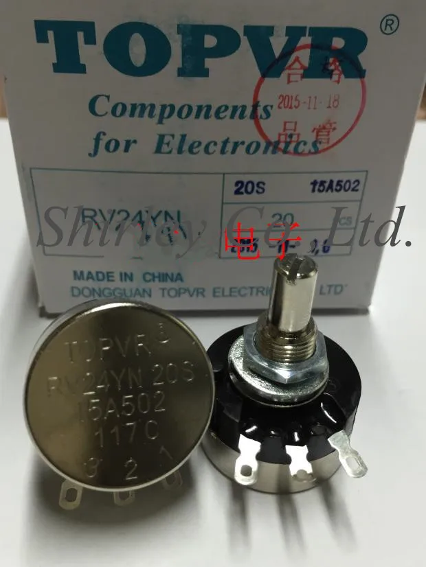 TOPVR потенциометр RV24YN20S15A502 A5K RV24YN 20S 15A502 переключатель