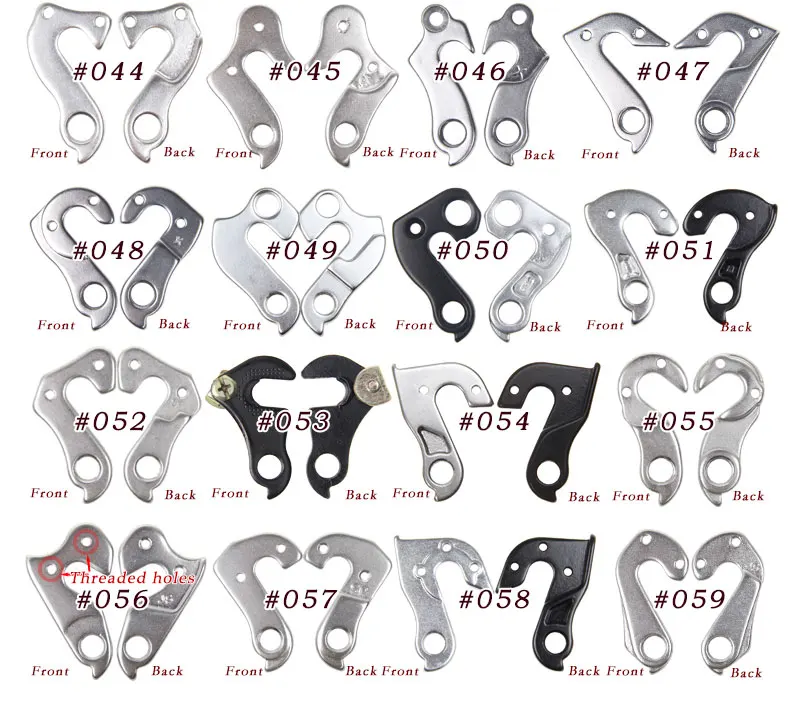 1 Pz Parti Di Biciclette Bici Deragliatore Posteriore Gancio Gear Mech Dropout Misura Per Alcuni Cube Scott Wilier-Compatibile #044-055