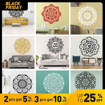 

Indian Yoga Mandala Wall Sticker Pvc Wall Art Stickers Modern Fashion Wallsticker For Bedroom Decoration Wall Art Sticker Murals