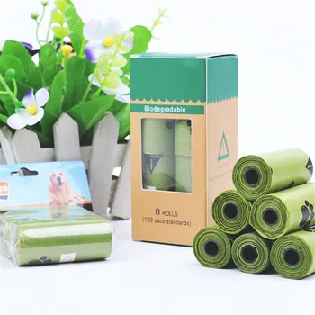 

Degradable Dog Poop Bags Eco-friendly Green Lavender Scented Outdoor Clean Garbage Bag Cat Waste Bag Toilet Bags