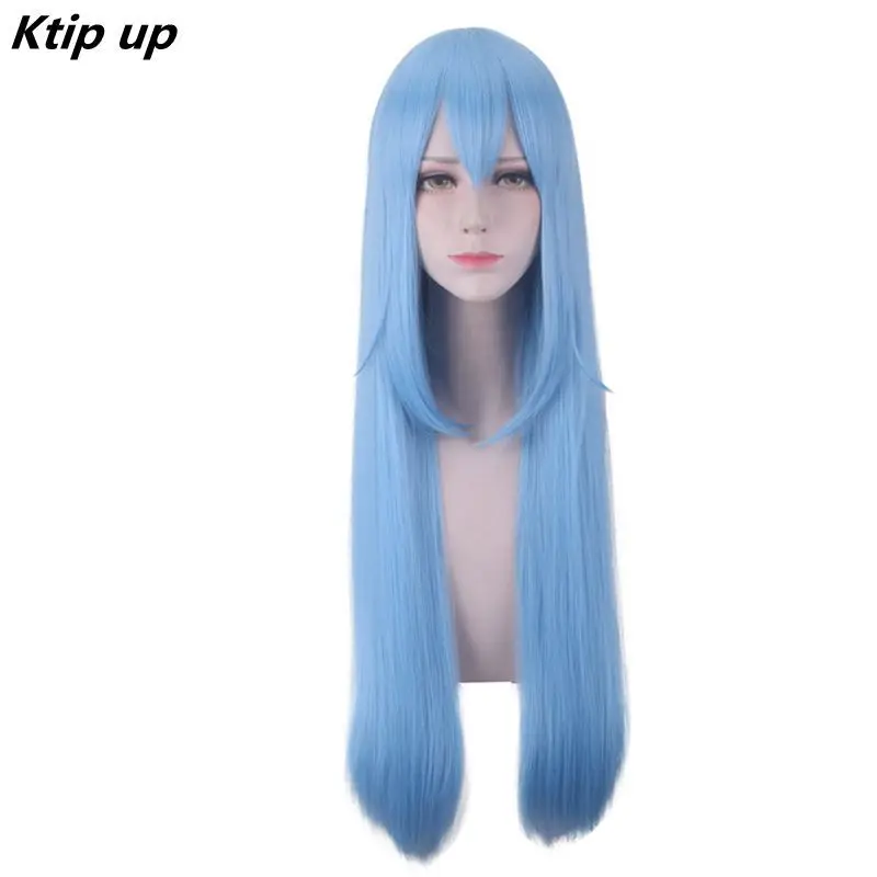 

Ktip Up That Time I Got Reincarnated As A Slime Cosplay Wig Rimuru Tempest Blue Synthetic Hair Tensei Shitara Slime Datta Ken