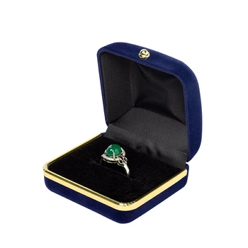 

New high-end Flannel Retro Fascinating 2020 Bump Velvet packaging jewellery organizer With Decoration Gold Metal For lady