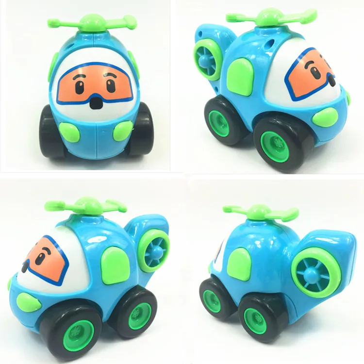 

Children Early Childhood Educational Cartoon Modeling Police Firefighting Rescue Helicopters Two-Way Inertia Toy Car Package 833