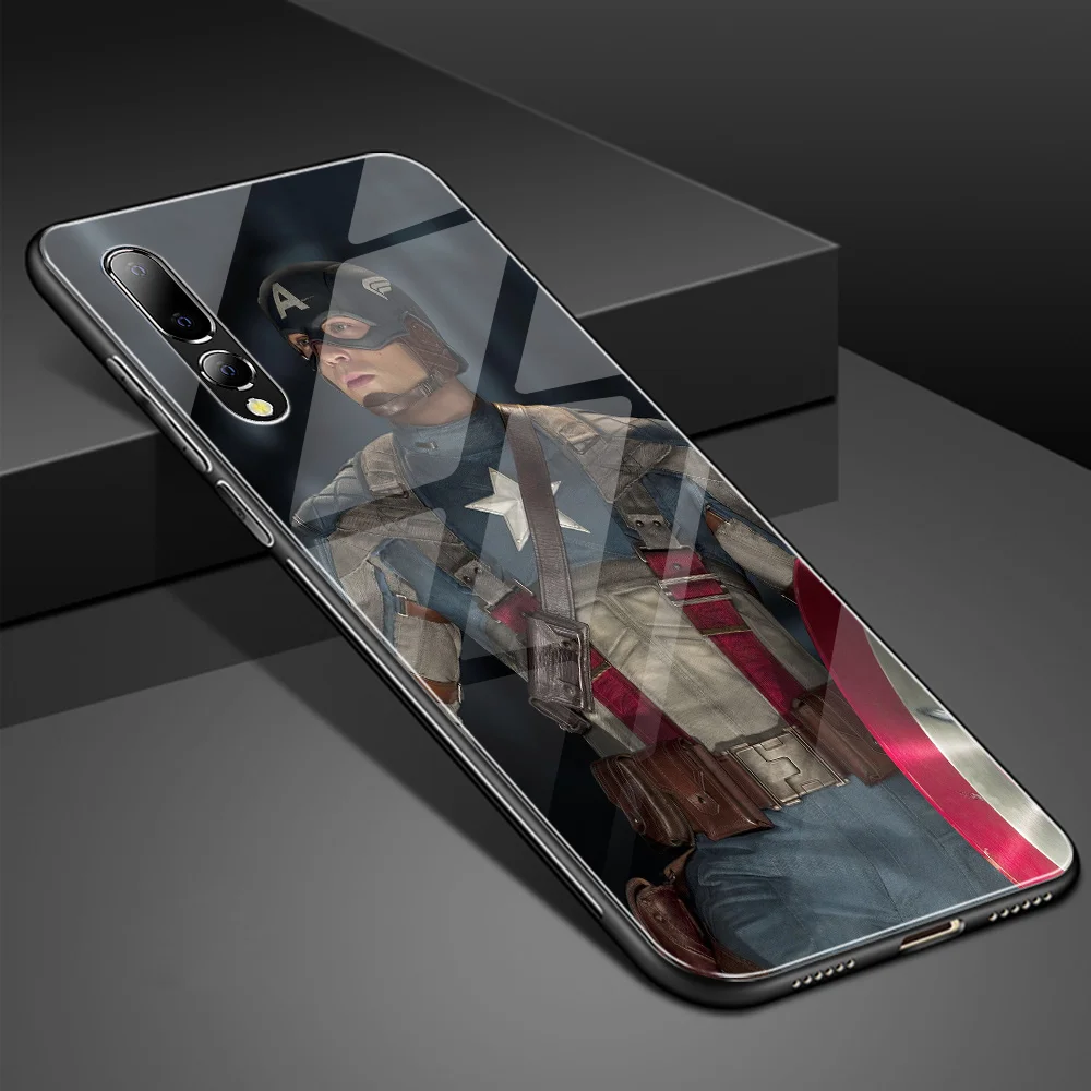 Для Xiao mi 8 чехол для телефона из закаленного стекла Капитан Америка для mi x 2s 3 чехол для DIY Xiao mi max 3 mi 8 LITE mi 5 9 SE Red mi Note 5 6 7