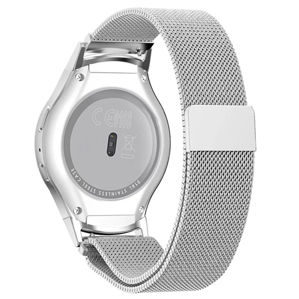 20 мм из нержавеющей стали Миланский ремешок для samsung gear S2 R720 Смарт часы ремешок аксессуары Группа