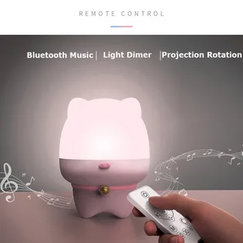 

Lovely 3 In 1 Starry Sky Night Light Projector Lamp Wireless Bluetooth Speaker 360 Degree Rotation Nightlight