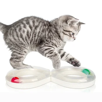 

Pet Cat Funny Ball Toy Play Pipe With Balls Track Play Tunnel Cat Intelligence Ball Training Amusement Pet Toys Products