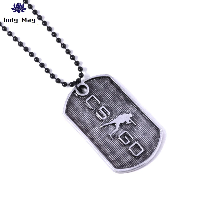 Ожерелье мужское с надписью CSGO колье биркой ожерелье глобальным нападением Counter