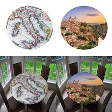 2 шт Водонепроницаемая скатерть для стола 140 см круглые столы для ресторана барбекю