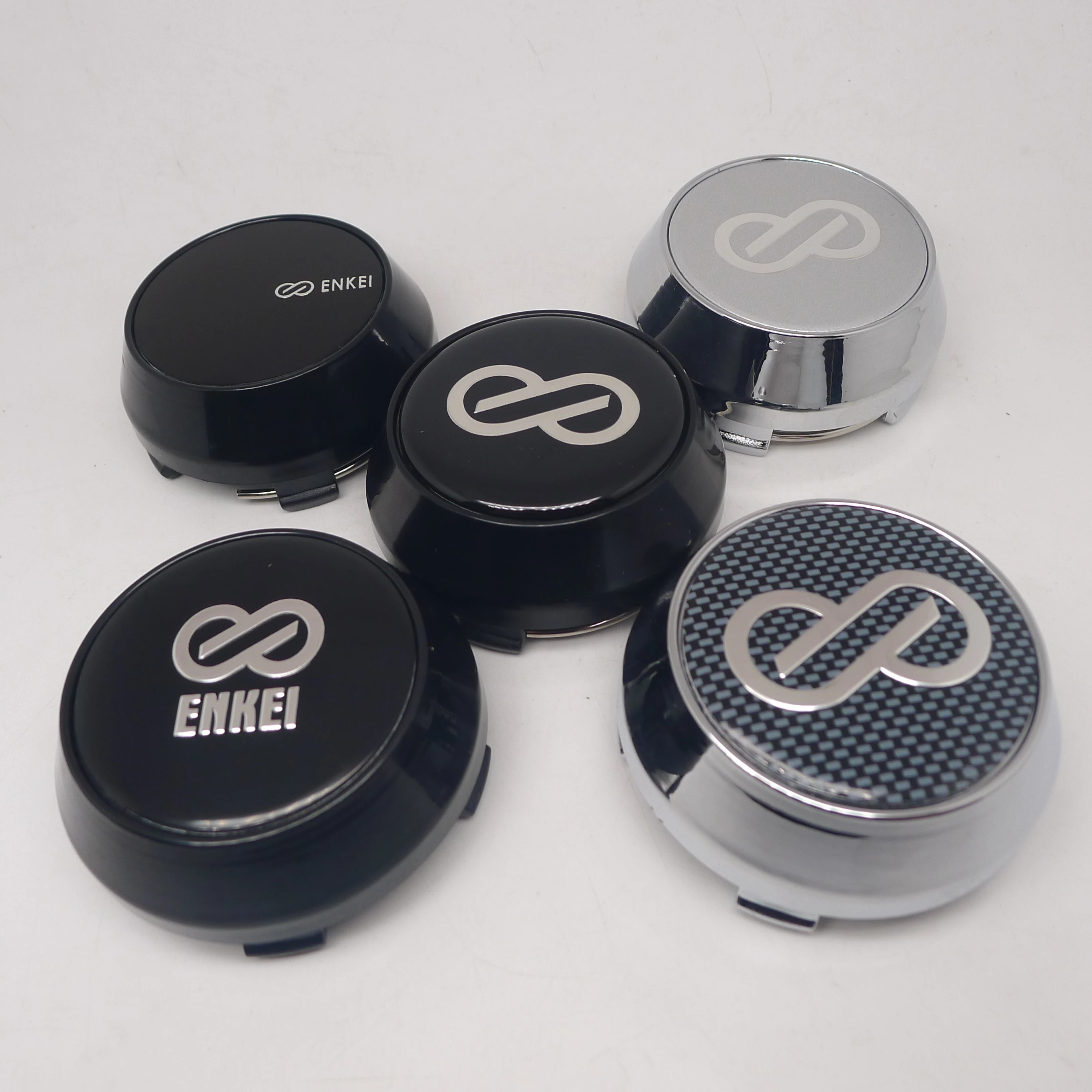 

4pcs For 60mm 56mm Enkei Car Wheel Hub Rim Center Cap Cover 45mm Badge Emblem Sticker