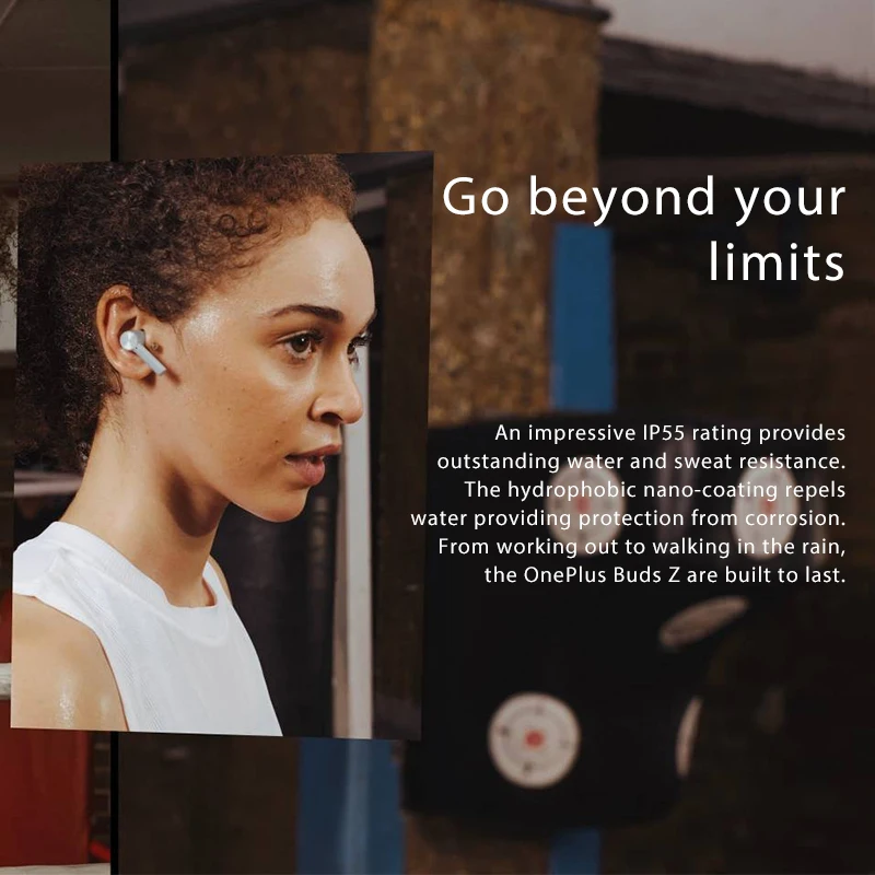 Global Version OnePlus Buds Z Wireless Earphone TWS Bluetooth 5.0 IP55 Water-resistant Earbuds for OnePlus 8T Nord 8 Pro N10