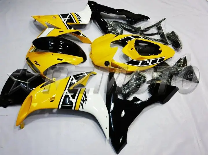 ABS литье мотоцикла Обтекатели подходят для Yamaha YZF-1000-R1 2004 2005 2006 04 05 06 обтекатель кузова набор на заказ желтый черный