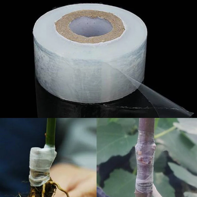 Garden Tree Plants Seedlings Supplies 30MM*120M Stretchable Grafting Grafting Tape Film Eco-friendly PE Self-adhesive