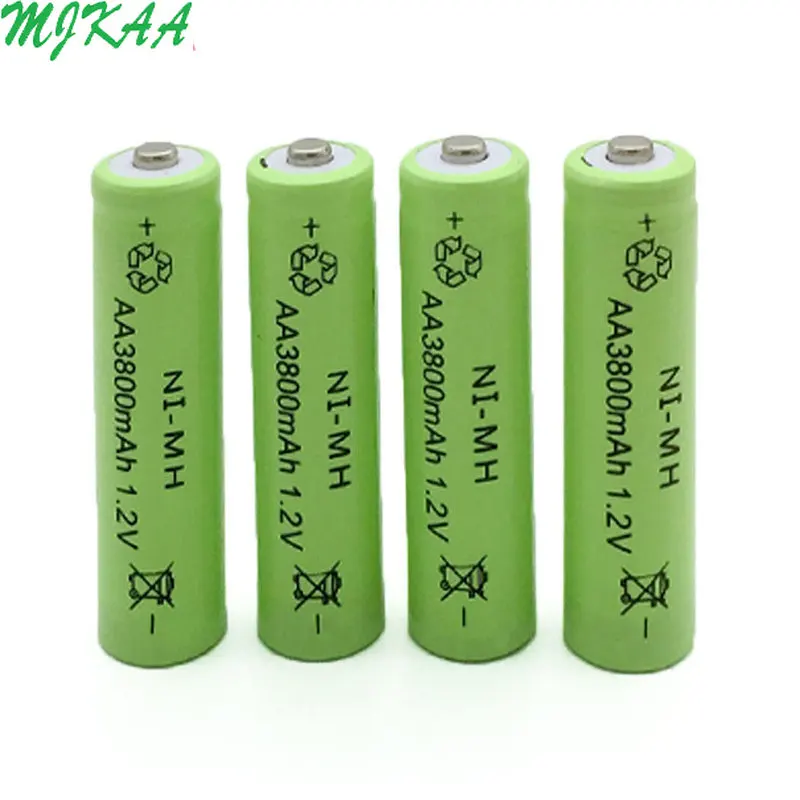 10 шт Ni-MH AA 3800mAh+ 10 шт AAA 1800mAh перезаряжаемые батареи для пультов дистанционного управления, радио факелы Часы игрушки