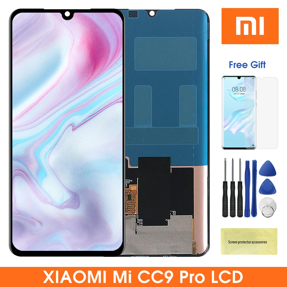 Original LCD For Xiaomi Mi CC9 Pro Lcd Display Touch Screen Digitizer Assembly Note 10 Note10 | Мобильные телефоны и