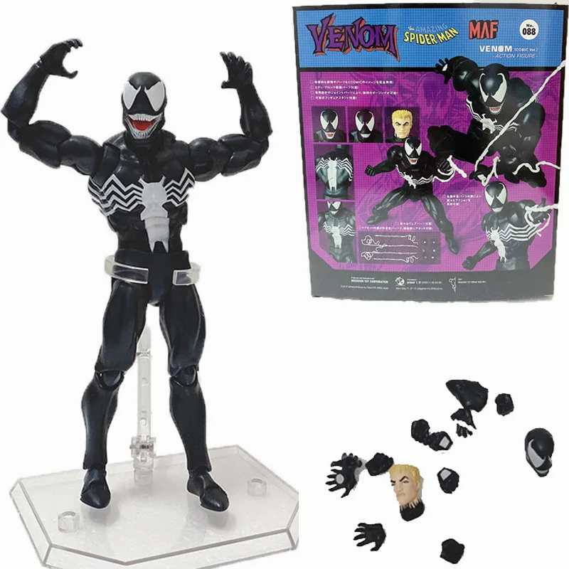 Mafex Venom 088 Spderman 075 человек-паук комикс версия фигурка модель игрушки Рождественский подарок для детей - Color: Venom With box