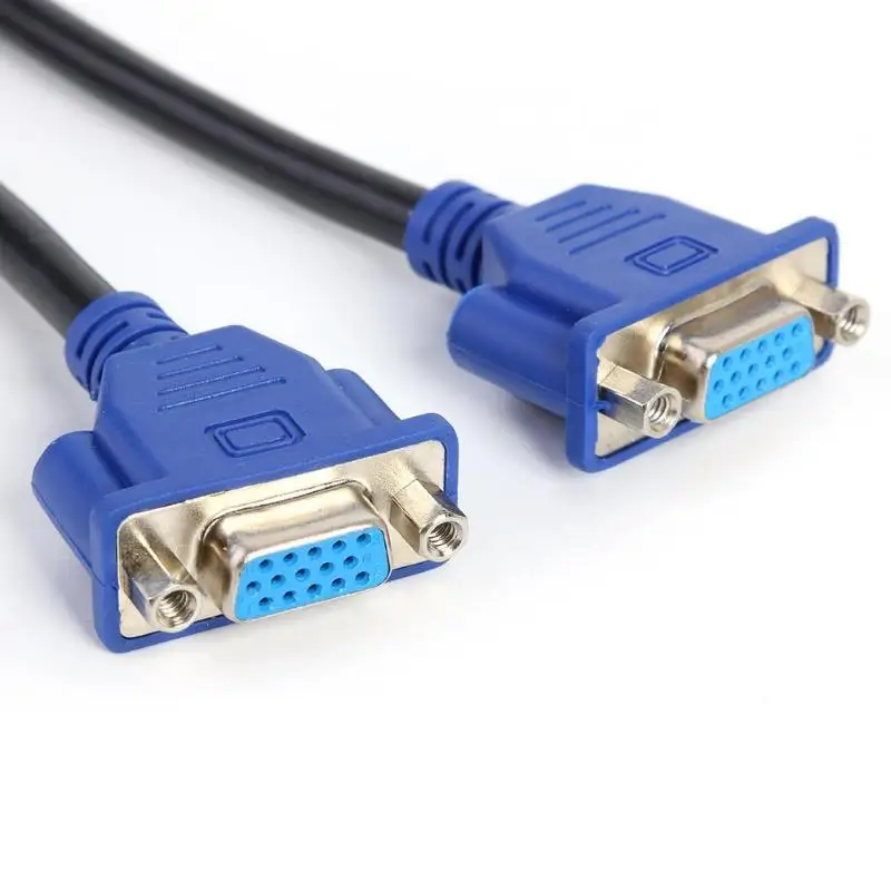 DVI I 24 + 5 штифтов Мужской до 2/два разъема VGA Женский монитор адаптер y разветвитель