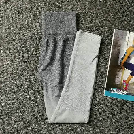 NORMOV комплект из двух предметов для фитнеса женский спортивный бюстгальтер и леггинсы Женская Спортивная одежда для спортзала Женская одежда для фитнеса - Цвет: GrayWhite Pants