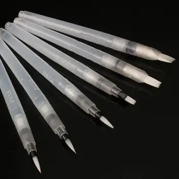 

1/3/6Pcs Watercolor Drawing Fountain Pen Nail Liquid Storage with Soft Brush Nail Liquid Storage