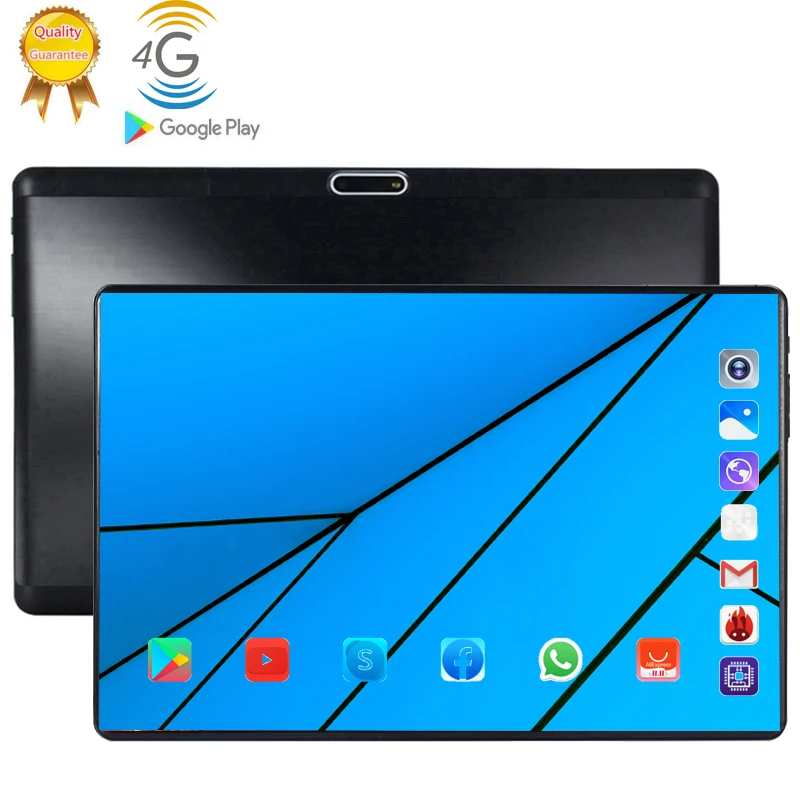 

Tablets Android 9.0 Tablet 10 inch Google Play 2.5D Tempered Glass Screen Octa Core SIM 4G LTE WIFI GPS RAM 6GB 128GB Tablet PC