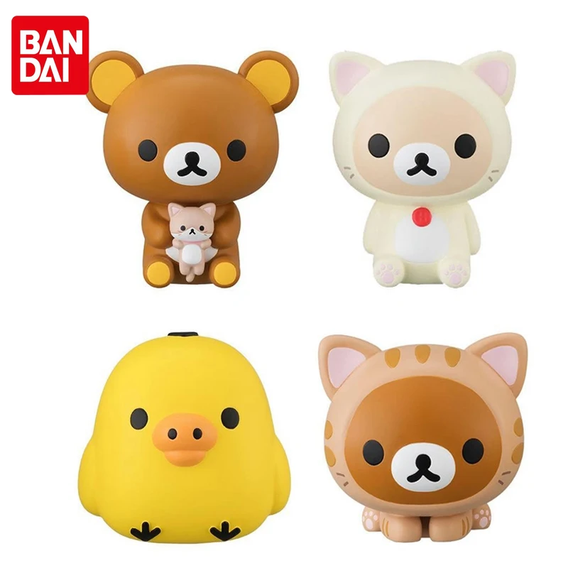 Оригинальные игрушки Bandai гатяпон Rilakkuma фигурка Gacha без шеллака модель персонажа