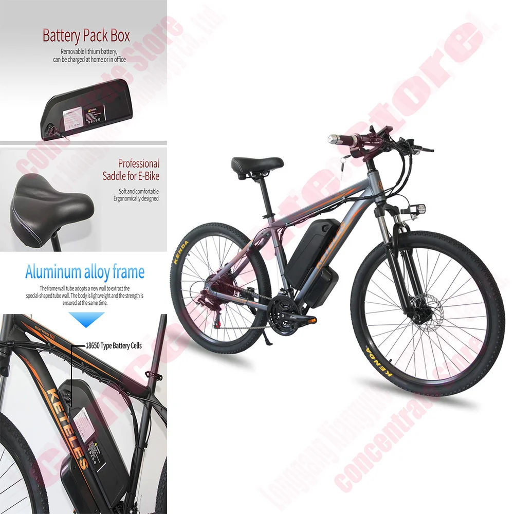 Chinese Wholesale Electric Bicycle 48v 1000w 26 Inch 18ah Cheap Price Ebike Mountain Bike e Mtb | Спорт и развлечения