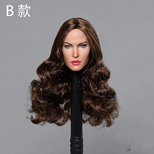 b GC029 1/6 европейские и американские женские звезды красота голова Лепка для 12 дюймов Фигурка DIY - Цвет: b