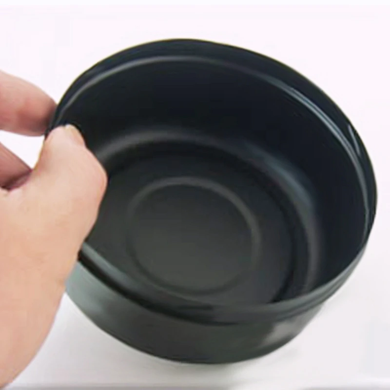 Round Push Down Cigarette Ashtray with Spinning Tray, Black