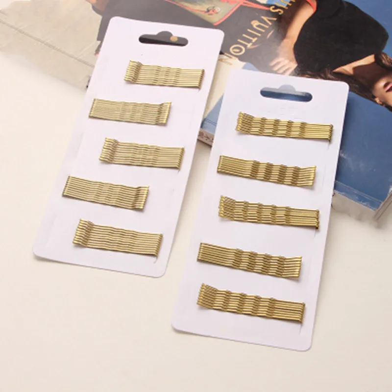 40pcs/set 5/6cm Gold Hair Clips Spiral Bobby Pins Color Hairpins for Women Girls Hair Styling Accessories Metal Barrettes