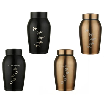 

Stainless steel Memorials Urns Pets Dog Cat Birds Mouse Cremation Ashes Urn Keepsake Casket Columbarium Pets