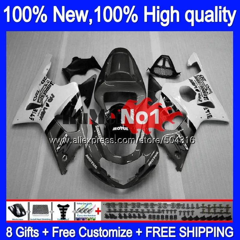 Корпус для SUZUKI GSX-R1000 GSXR1000 1000CC 2000 2001 2002 19MC. 112 серого, белого цвета, GSXR-1000 K2 GSX R1000 GSXR 1000 00 01 02 обтекателя