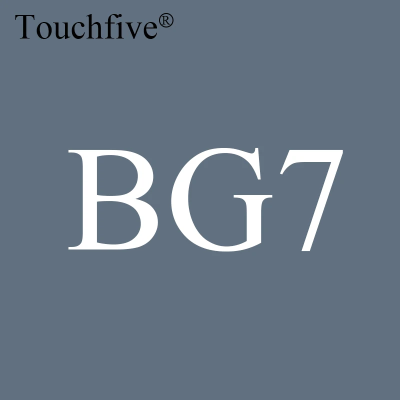 BG7 Touchfive дополнительный цвет Dual Head художественные маркеры одиночные на спиртовой основе эскизные маркеры манга кисть для рисования; ручка краски - Цвет: BG7