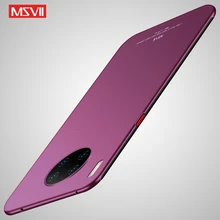 Mate 30 Чехол MSVII матовый чехол для huawei mate 30 Pro чехол mate 30 Lite Жесткий PC чехол для huawei mate 20 Pro Lite X чехол для телефона s