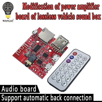

3W Car Bluetooth 4.1 MP3 WAV Decoding Board Speaker Amplifier Audio Receiver Module Support USB/TF/U-DISK/IR Remote Control