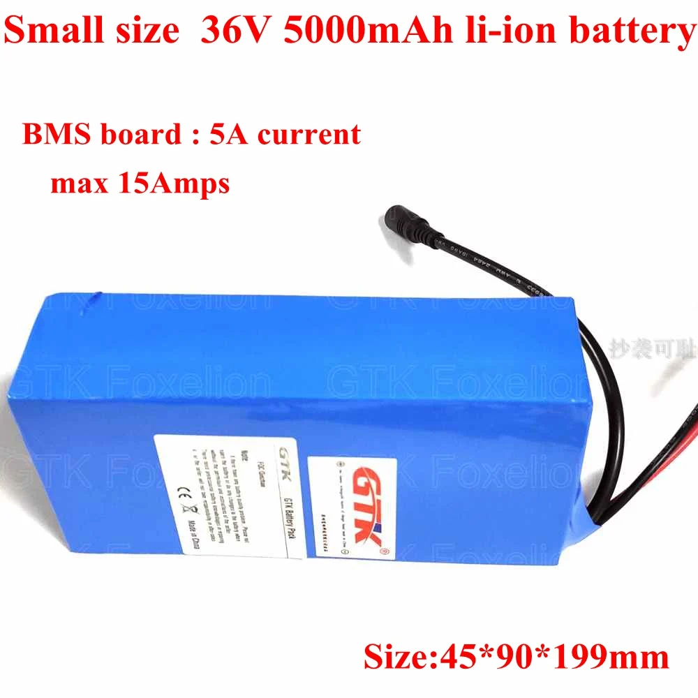 36v 5Ah 5000mah Li-Ion 21700 10S1P литиевая батарея портативный легкий вес Малый размер мощность 5Amps 15A BMS+ 42v 2A зарядное устройство