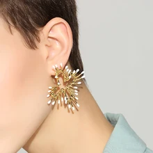 Yhpup, полые, с крестом, геометрические серьги-гвоздики, эмаль, Золотой Бренд, шикарные серьги, S925 ювелирные изделия для женщин, для офиса, вечерние ювелирные изделия, S925 Новинка