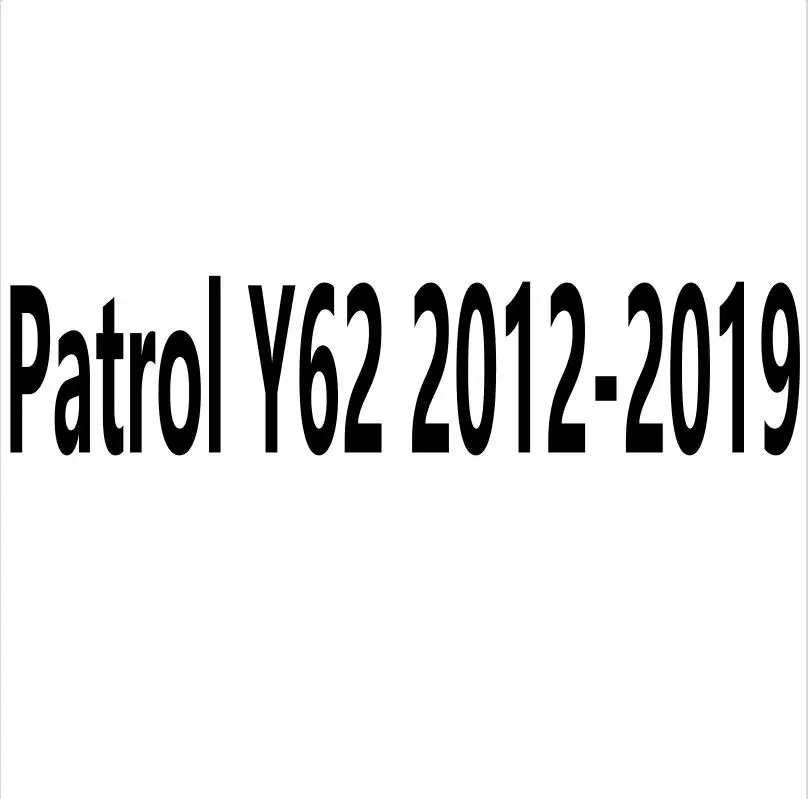 Углеродное волокно цвет двери окно Лифт панель крышка подходит для Nissan Patrol Y62 Armada Infiniti QX80 - Название цвета: Patrol Y62 2012-2019