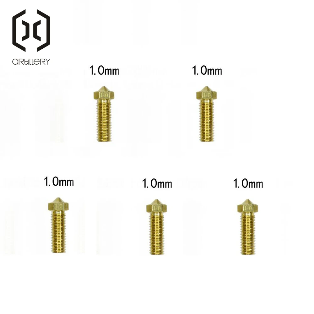 Artillery-3D 프린터 윈더 X1 및 Genius 5 피스 노즐, 1.75 필라멘트 용