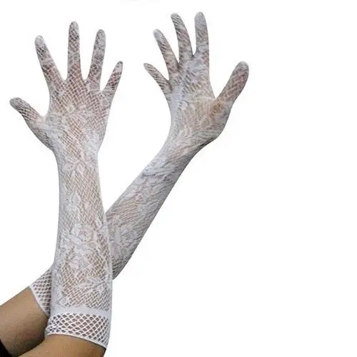 

Lady Lace Sunscreen Gloves Summer Spring Women Stretch Touch Screen Anti Uv Slip Resistant Driving Glove Breathable Guantes 53cm