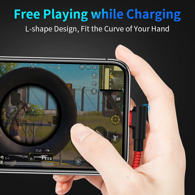 Магнитный Кабель 90 градусов 3A, кабель Micro USB type C, кабель для быстрой зарядки и передачи данных для iPhone XS MAX XR SAMSUNG S10 Plus S9+ S8 Note 9