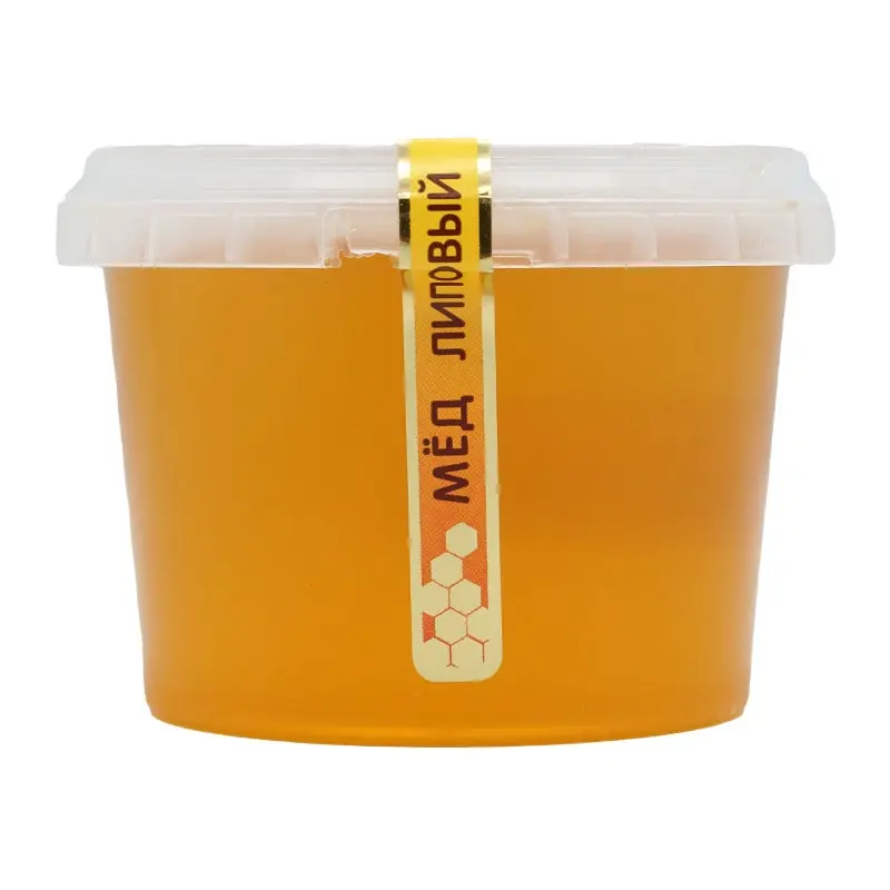 Honey Bashkir natural lime Bashkir honey 400 grams plastic jar linden Sweets Food Altai