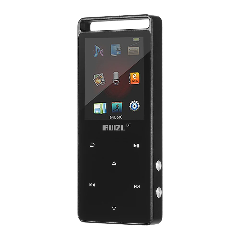 RUIZU D01 Bluetooth MP3 плеер 4G/8G сенсорная кнопка диктофон HiFi плеер FM Электронная книга часы видео Шагомер USB BT музыкальный плеер