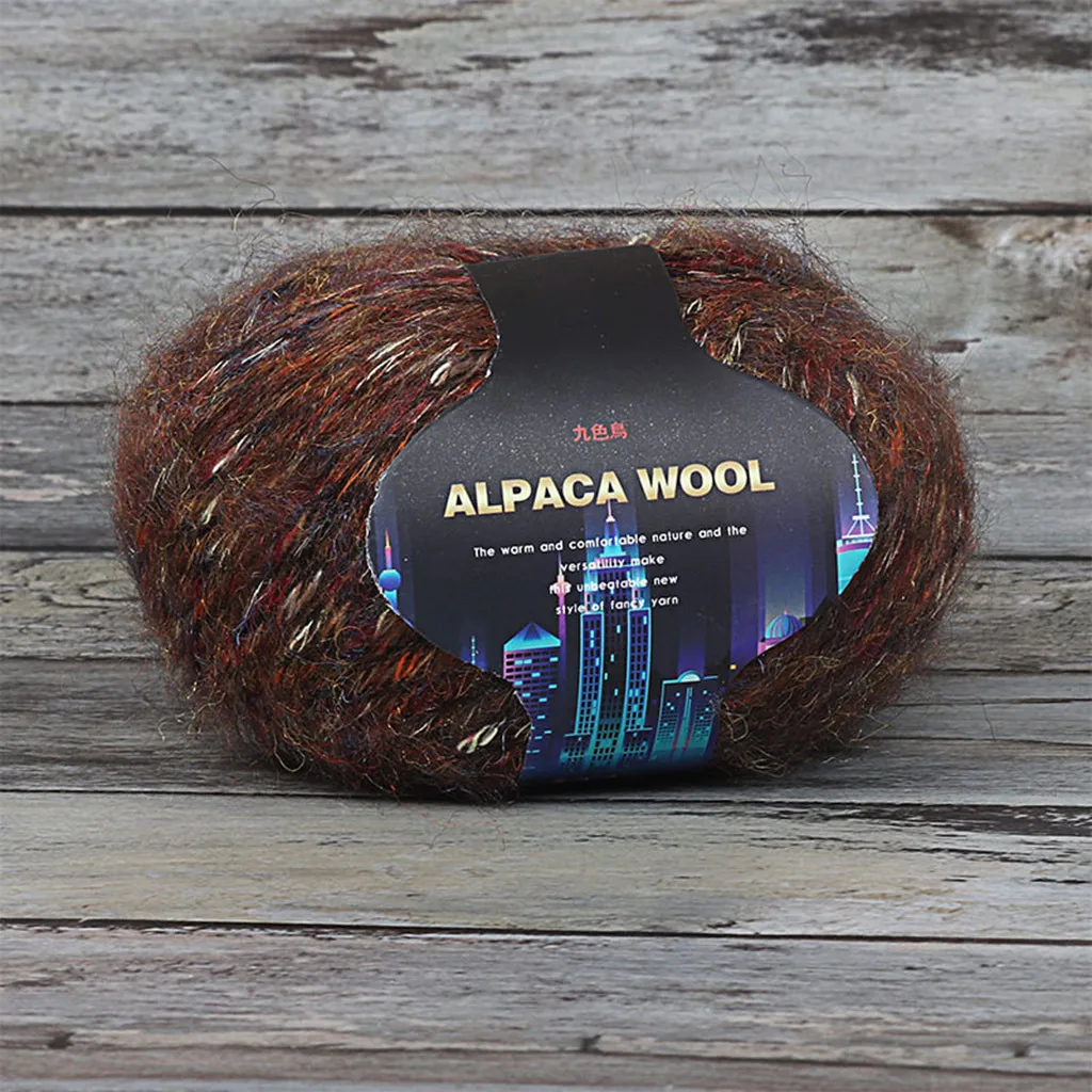 Домашний текстиль разноцветный Alpacawool ручная вязка пальто свитер шарф линия из толстой шерсти воротник шерсть альпака горячая распродажа