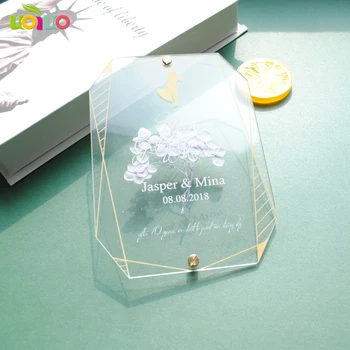 

10pcs new arrival unique baby shower invitations clear acrylic invitation card design