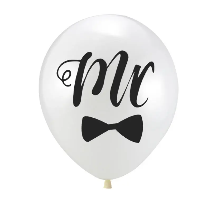 10pcs White Mr/Mrs 12inch Latex Balloon Wedding Party Celebration Decoration