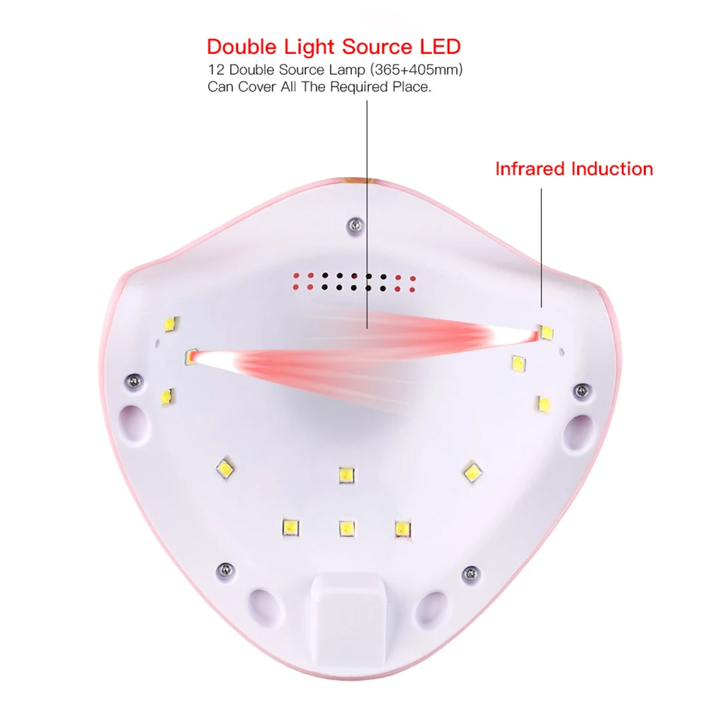 SUN 5X Plus, УФ светодиодный светильник для ногтей, сушилка 54 Вт/48 Вт/36 Вт, ледяная лампа для маникюра, гелевая лампа для ногтей, лампа для сушки гель-лака
