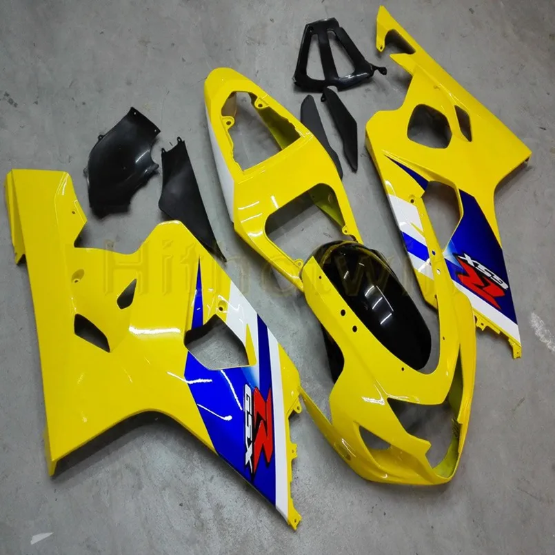 Пользовательский капот мотоцикла для GSX-R600750 2004-2005 K4 ABS Пластиковый обтекатель литьевой формы белый - Цвет: N